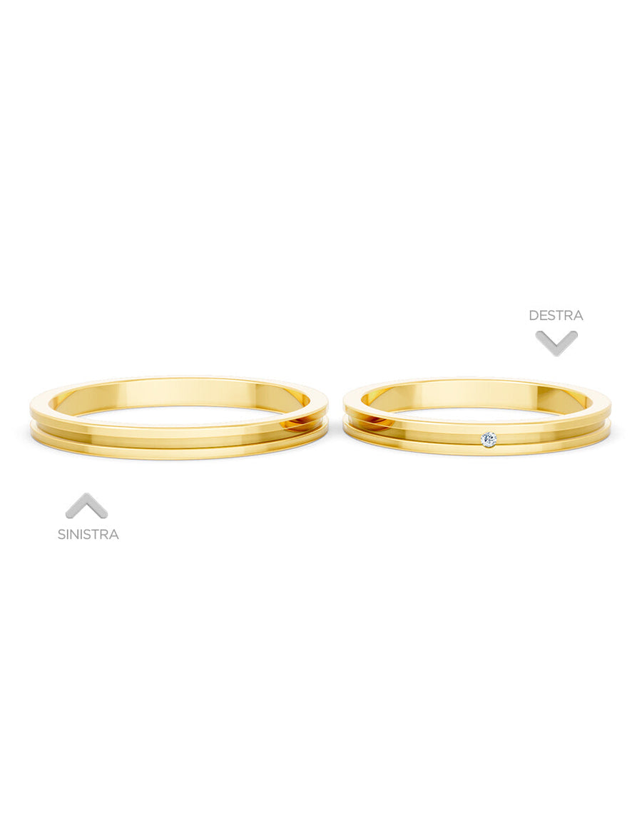 Argolla de matrimonio - unión perfecta - UNITI207