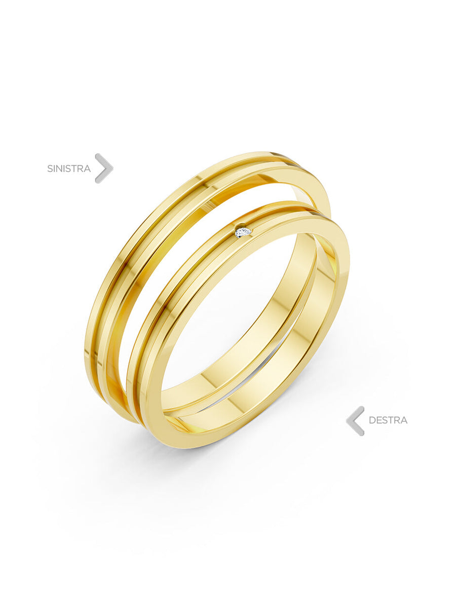 Argolla de matrimonio - unión perfecta - UNITI207