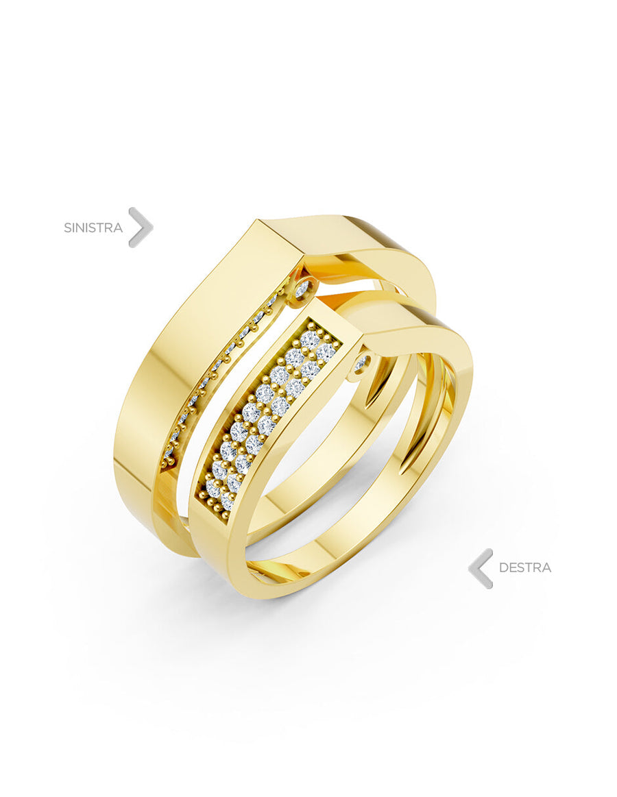 Argolla de matrimonio - unión perfecta - UNITI209