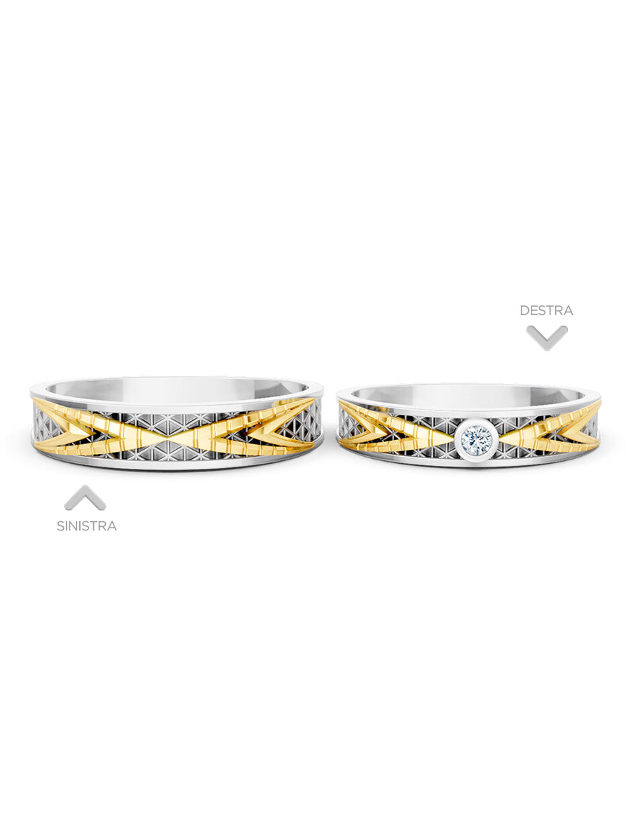 Argolla de matrimonio - unión perfecta - UNITI214