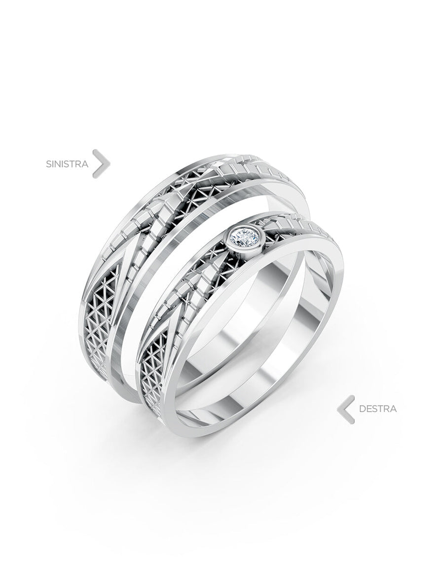 Argolla de matrimonio - unión perfecta - UNITI214