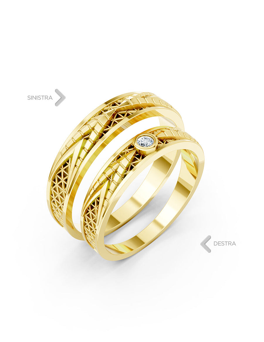 Argolla de matrimonio - unión perfecta - UNITI214