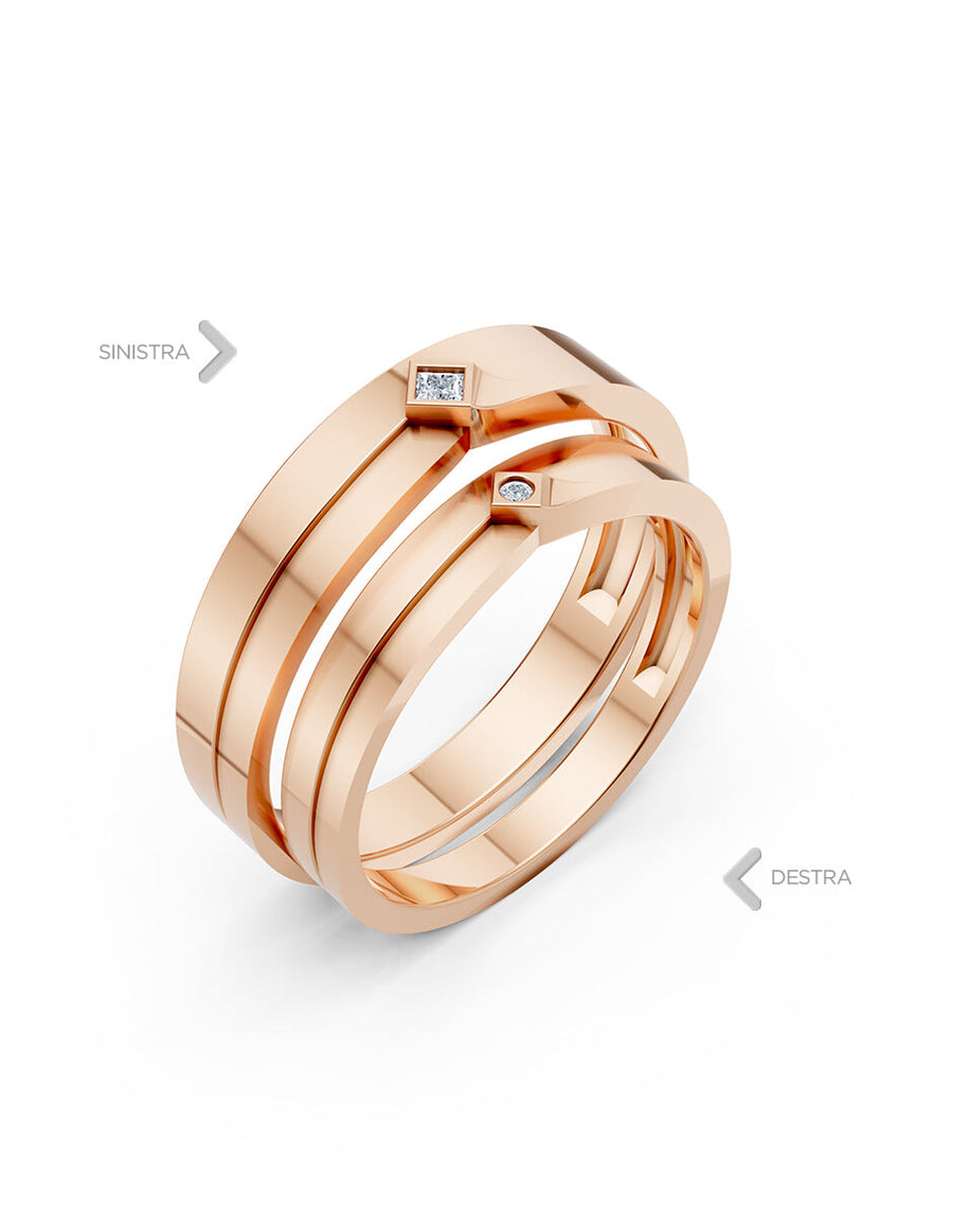 Argolla de matrimonio - unión perfecta - UNITI238