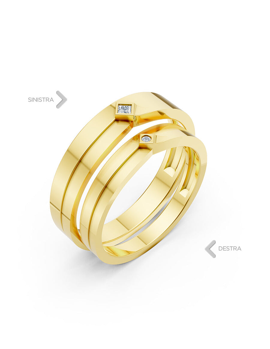 Argolla de matrimonio - unión perfecta - UNITI238