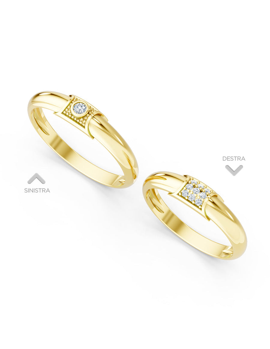 Argolla de matrimonio - unión perfecta - UNITI28