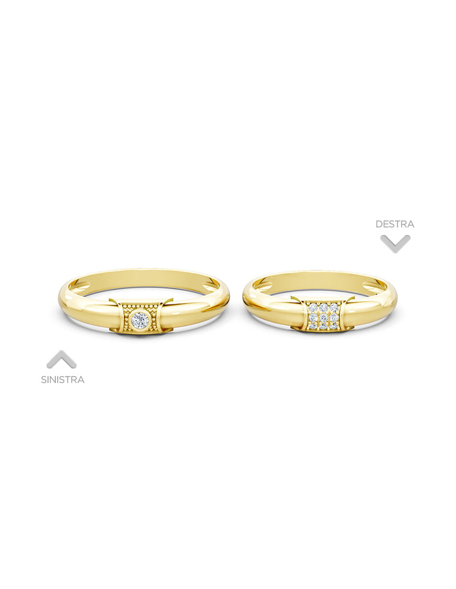Argolla de matrimonio - unión perfecta - UNITI28