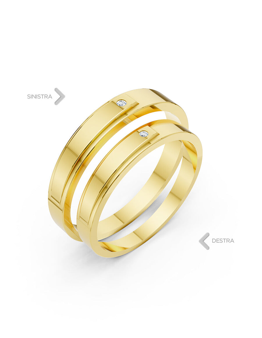 Argolla de matrimonio - unión perfecta - UNITI286