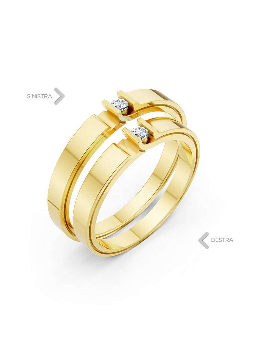Argolla de matrimonio - unión perfecta - UNITI299