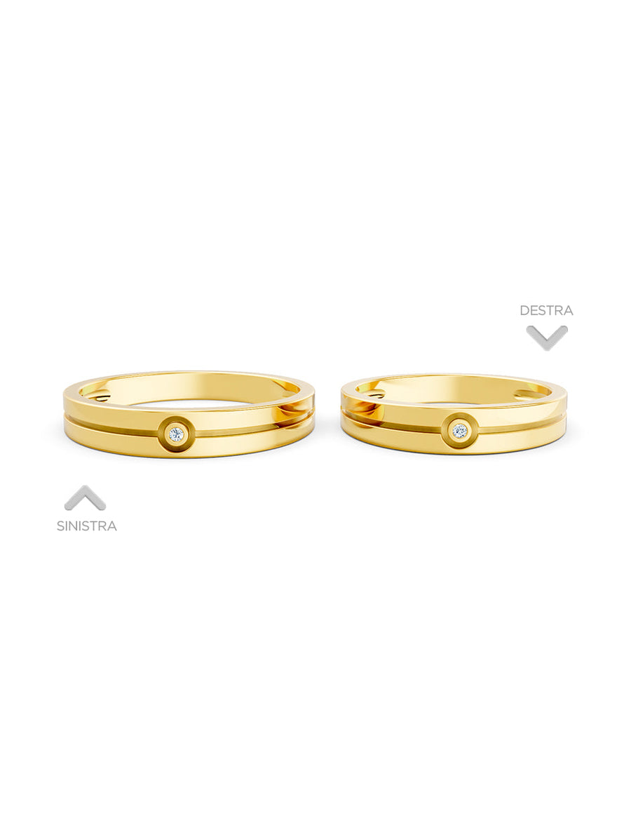 Argolla de matrimonio - unión perfecta - UNITI3