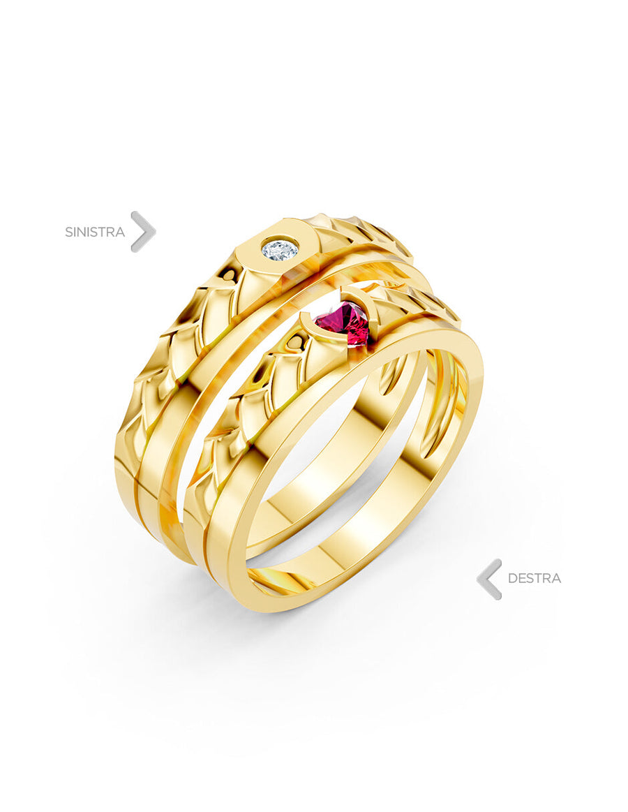 Argolla de matrimonio - unión perfecta - UNITI300