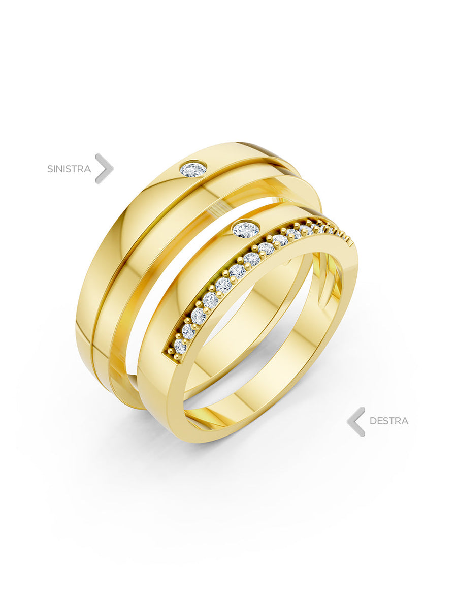 Argolla de matrimonio - unión perfecta - UNITI34