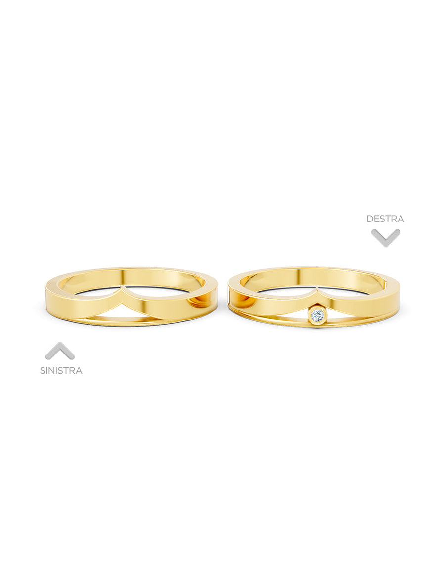 Argolla de matrimonio - unión perfecta - UNITI51