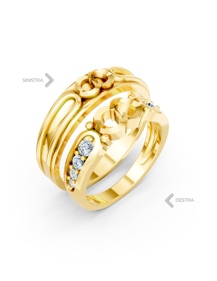 Argolla de matrimonio - unión perfecta - UNITI56