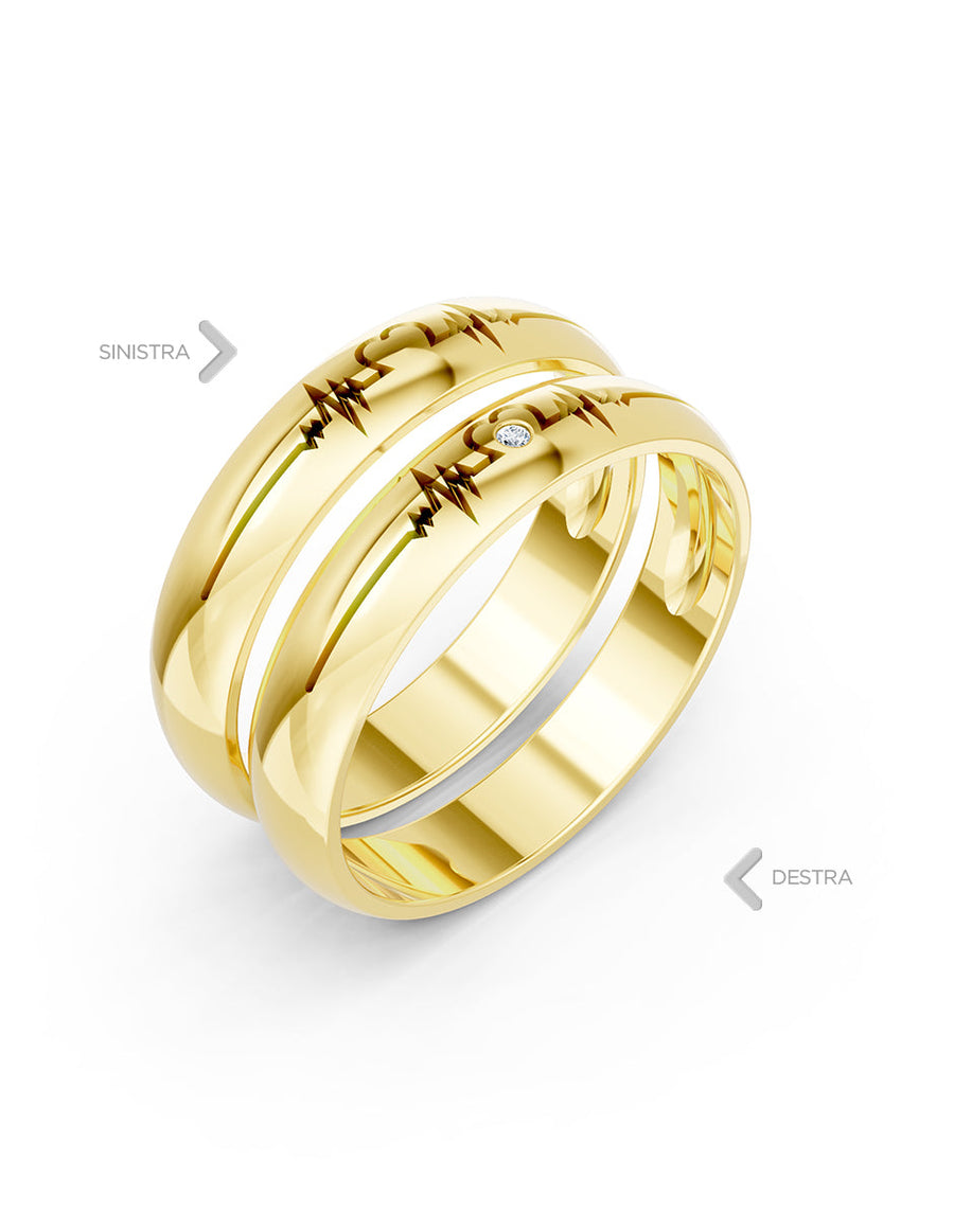 Argolla de matrimonio - unión perfecta - UNITI68