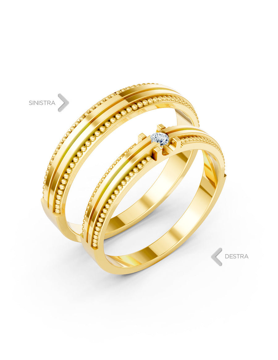 Argolla de matrimonio - unión perfecta - UNITI8