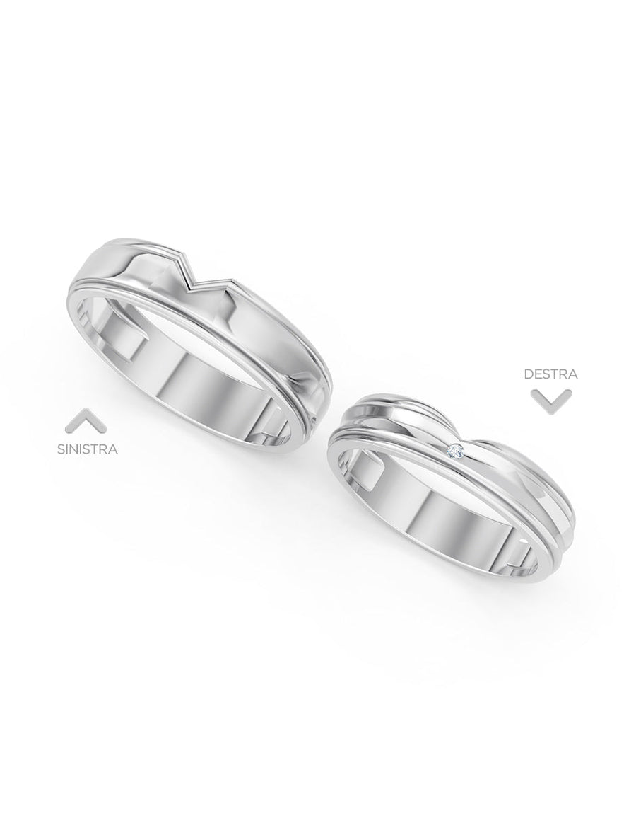 Argolla de matrimonio - unión perfecta - UNITI80