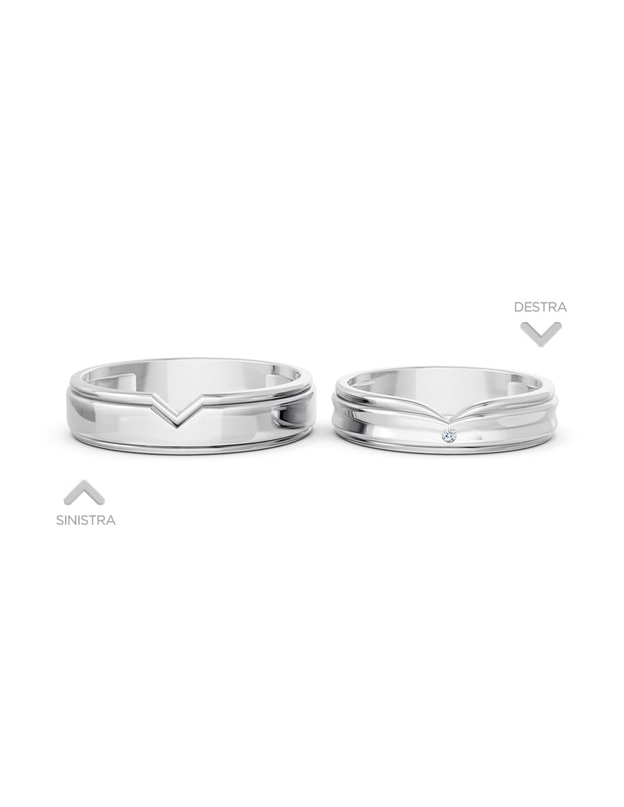Argolla de matrimonio - unión perfecta - UNITI80