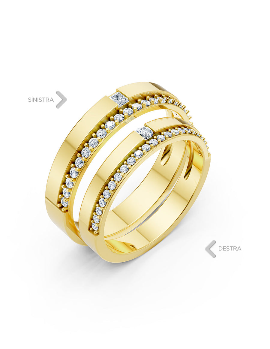 Argolla de matrimonio - unión perfecta - UNITI81