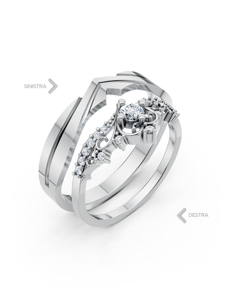 Argolla de matrimonio - unión perfecta - UNITI82