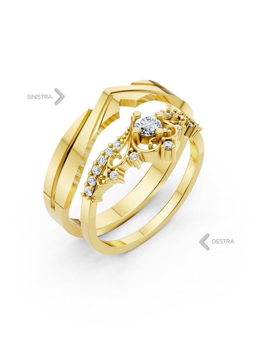 Argolla de matrimonio - unión perfecta - UNITI82