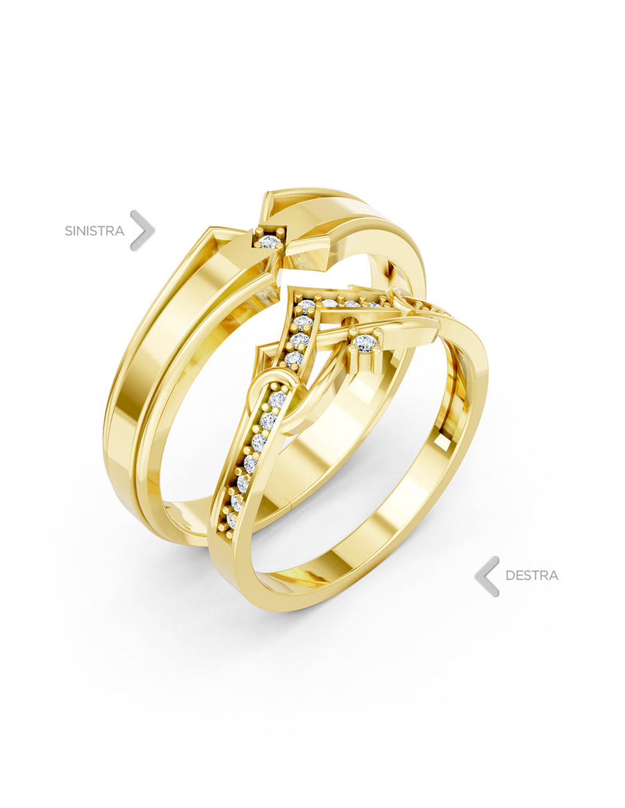 Argolla de matrimonio - unión perfecta - UNITI84