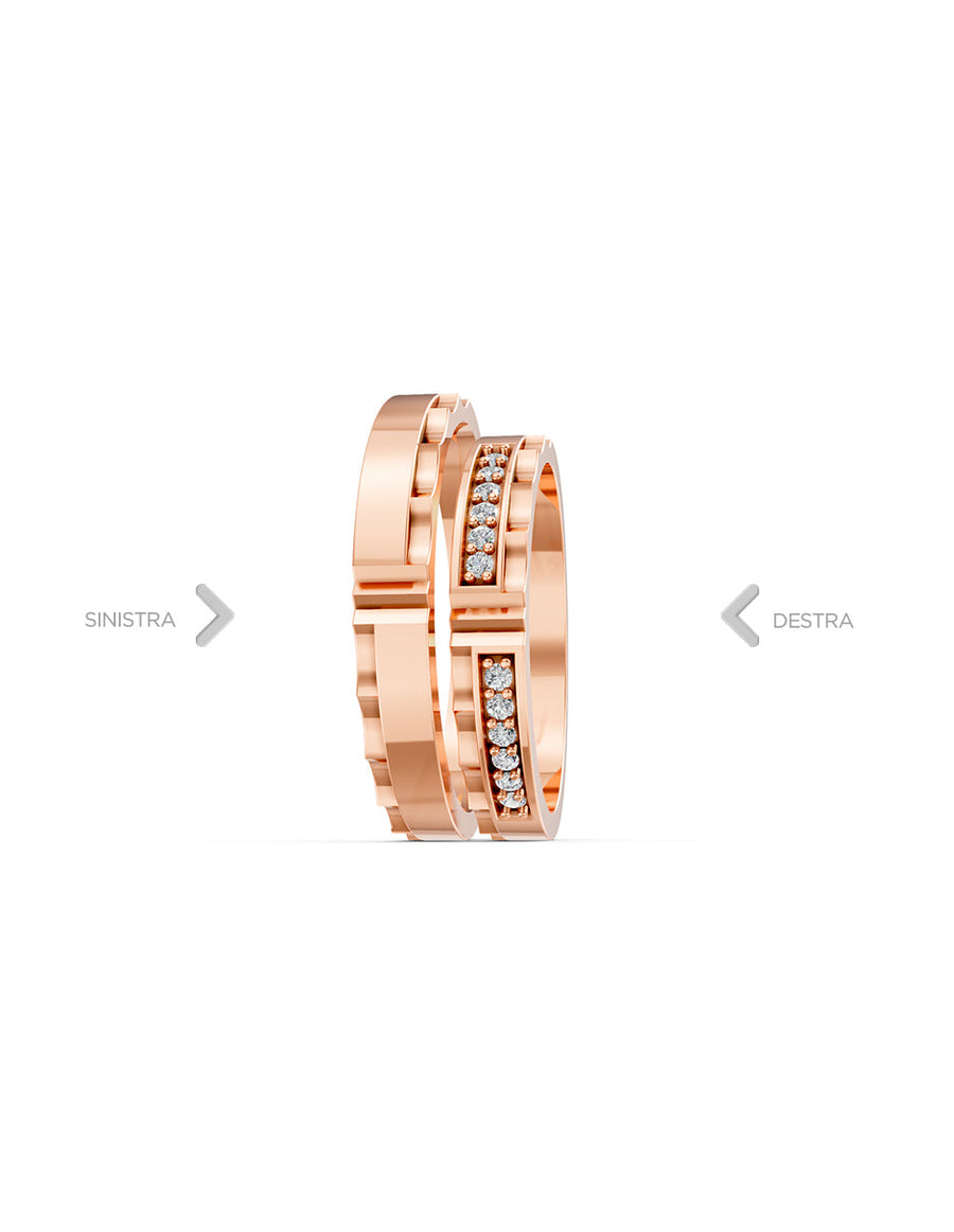 Argolla de matrimonio - unión perfecta - UNITI90