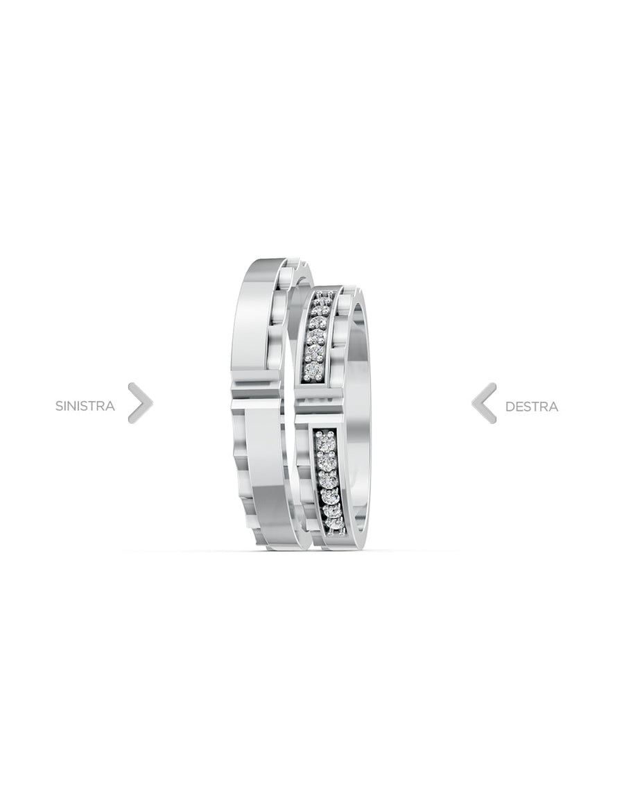 Argolla de matrimonio - unión perfecta - UNITI90
