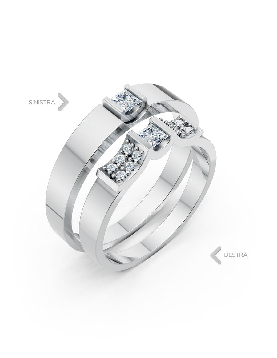 Argolla de matrimonio - unión perfecta - UNITI91
