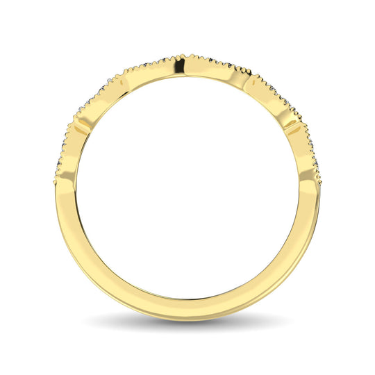 1/6 Ct. Tw. Diamond Stacked Band in 10K Yellow Gold
