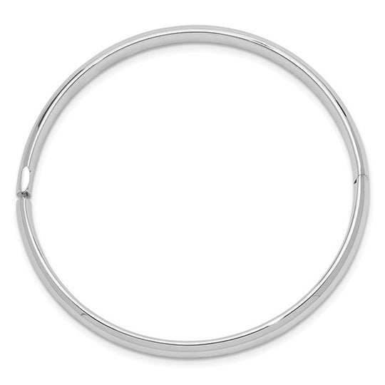 14K White Gold Hinged Baby Bracelet (5mm)