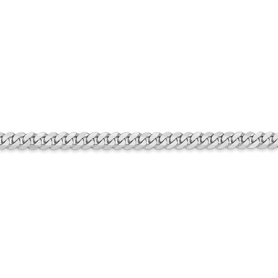Cadena de eslabones plana biselada de 14 k WG de 3,9 mm