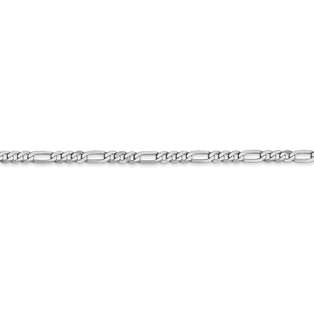 14k WG 2.75mm Flat Figaro Chain