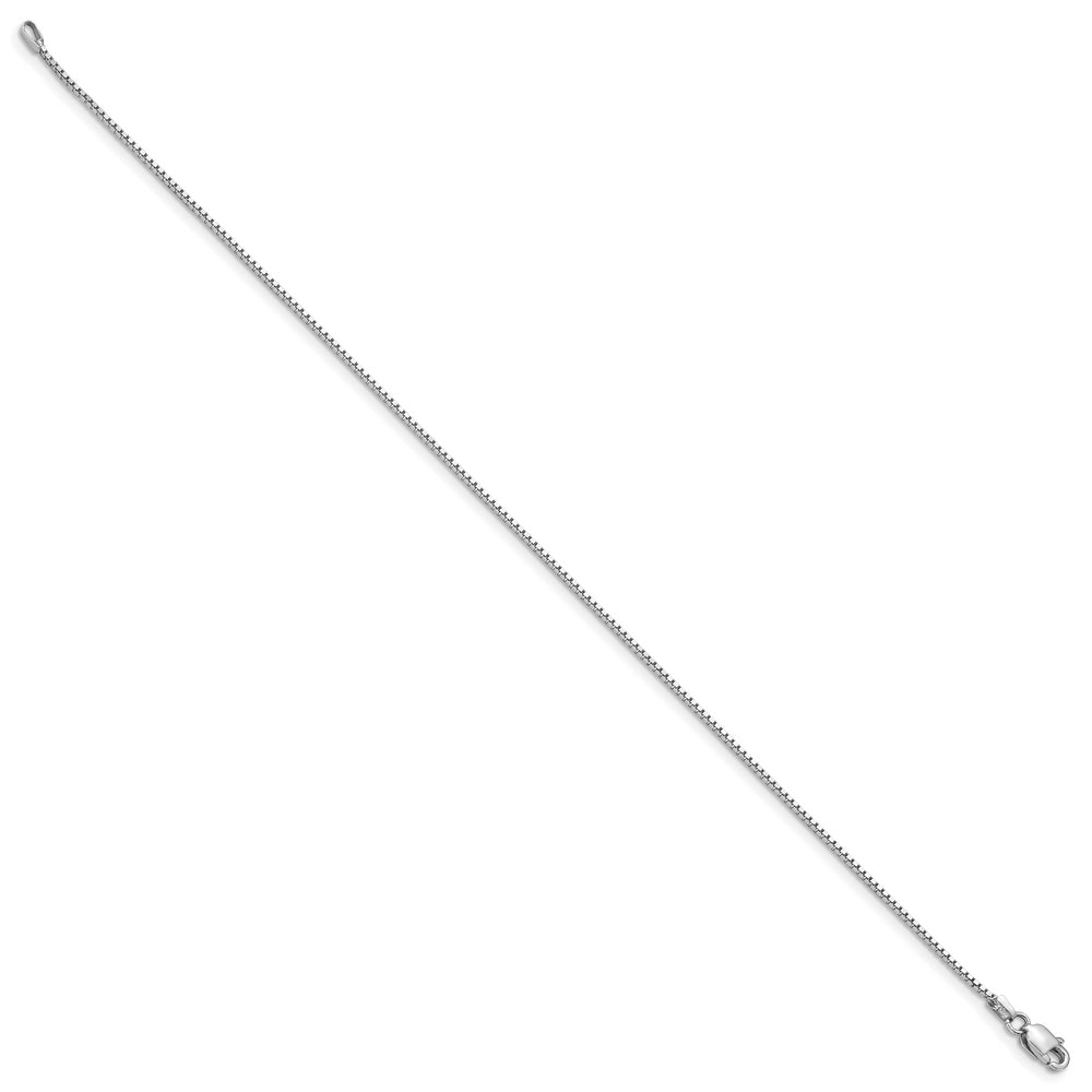 Pulsera de Oro Blanco de 14k de 7 pulgadas y 0.95mm con Cierre de Langosta