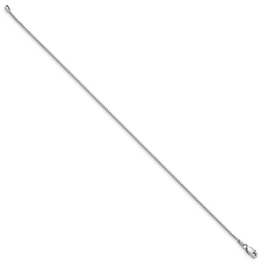 Pulsera de Oro Blanco de 14k de 7 pulgadas y 0.95mm con Cierre de Langosta