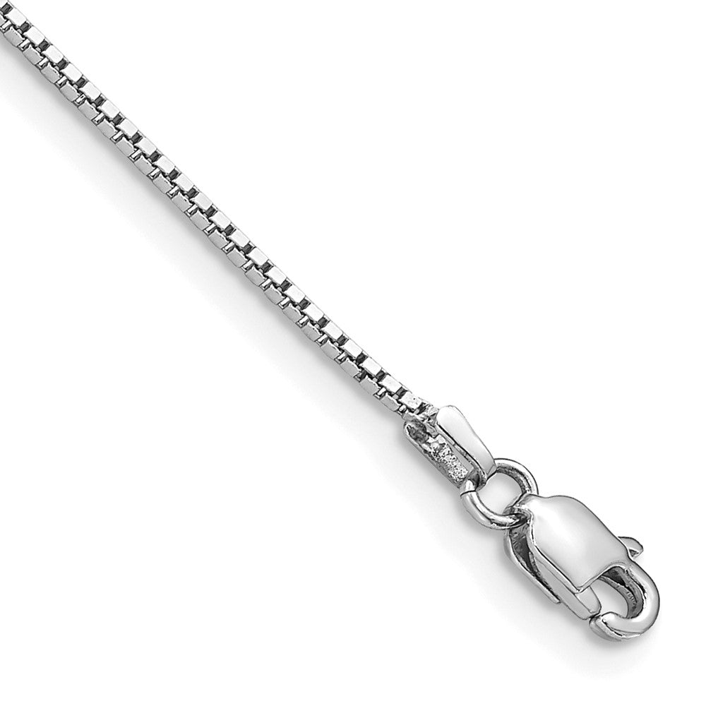 Pulsera de Oro Blanco de 14k de 7 pulgadas y 0.95mm con Cierre de Langosta