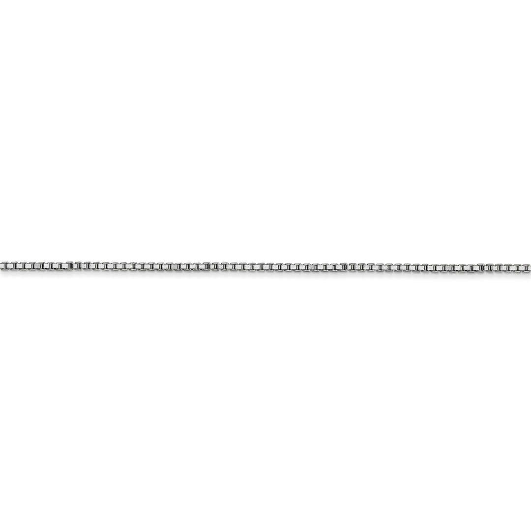 Cadena tipo caja de 14k WG de 1 mm