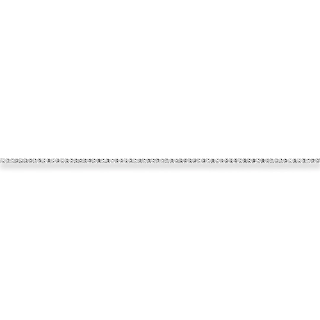14k WG 1.05mm Box Chain