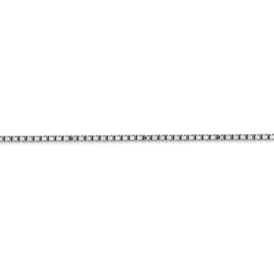 Cadena tipo caja de 14k WG de 1,9 mm