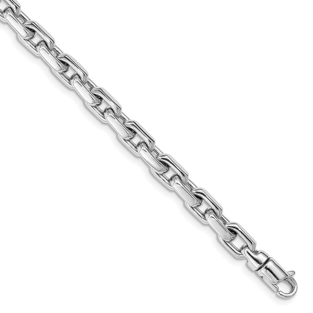 Pulsera Fancy Link Pulida a Mano de 14K con Cierre de Langosta de 8.5 Pulgadas