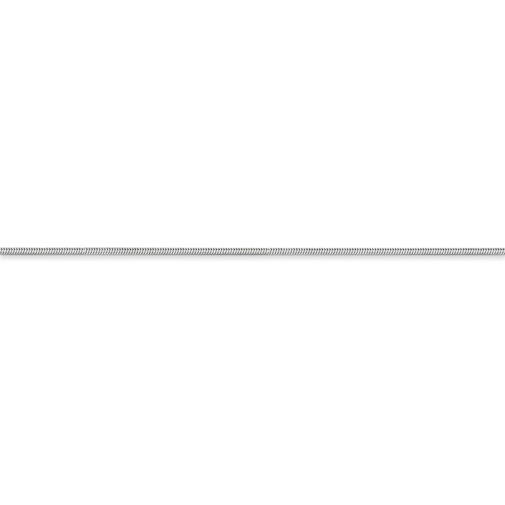 14k WG 0.8mm Octagonal Snake Chain