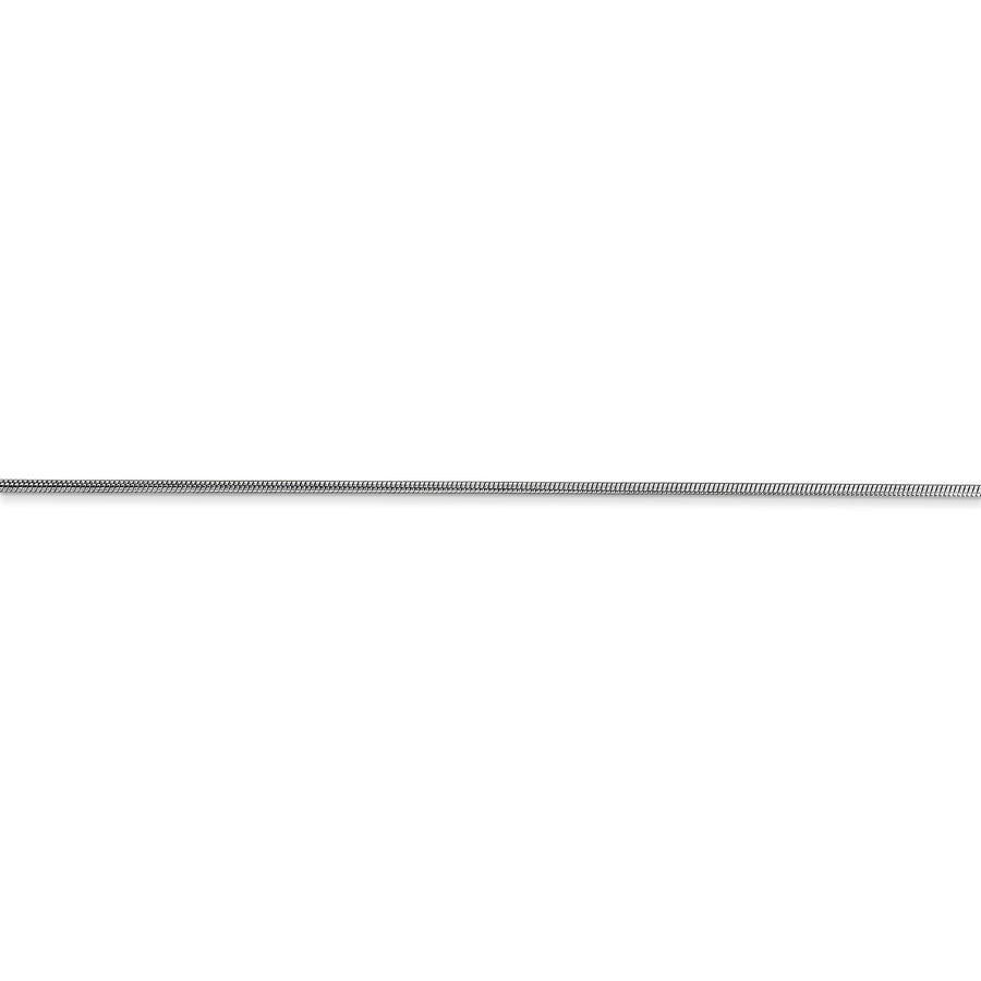 Cadena de serpiente redonda de 14k WG de 0,9 mm