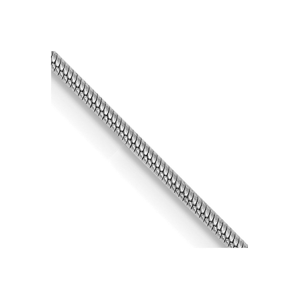 14k WG 0.9mm Round Snake Chain