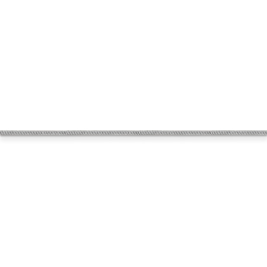 Cadena de serpiente redonda de 14 k WG de 1,1 mm