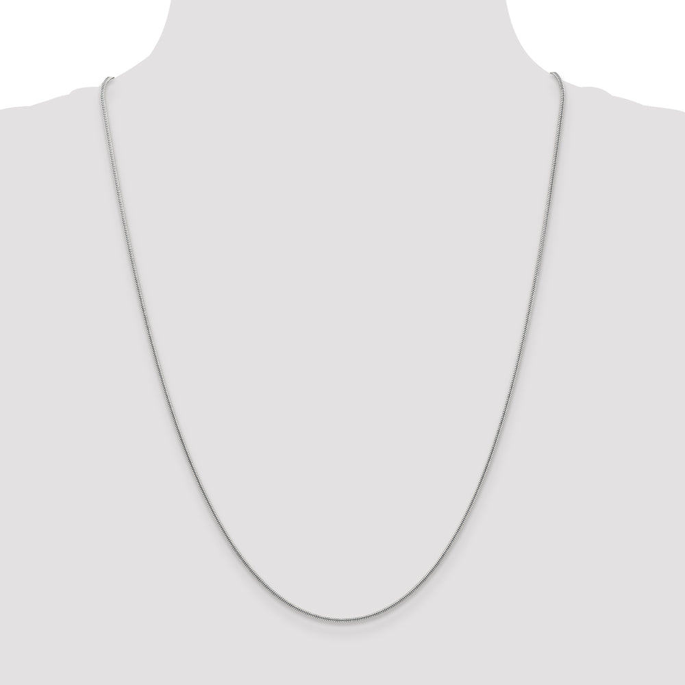 14k WG 1.4mm Round Snake Chain