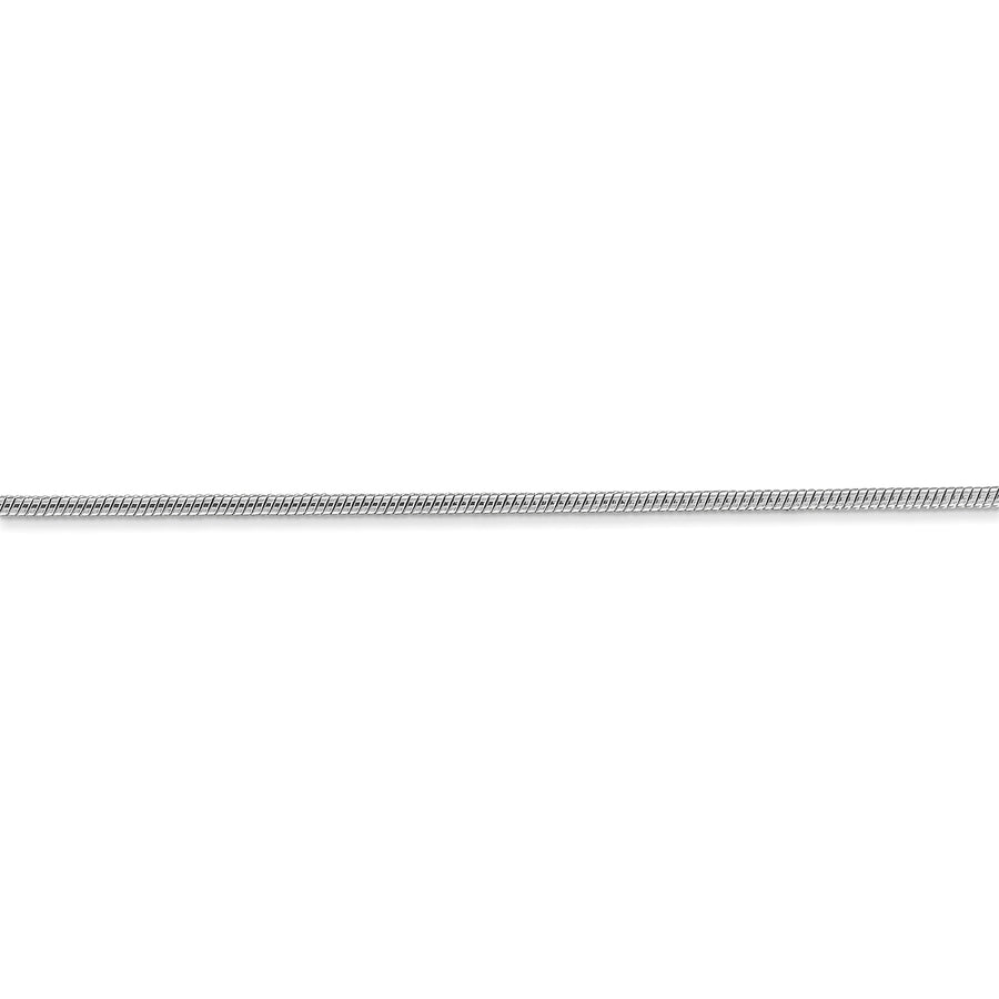 Cadena de serpiente redonda de 14 k WG de 1,4 mm