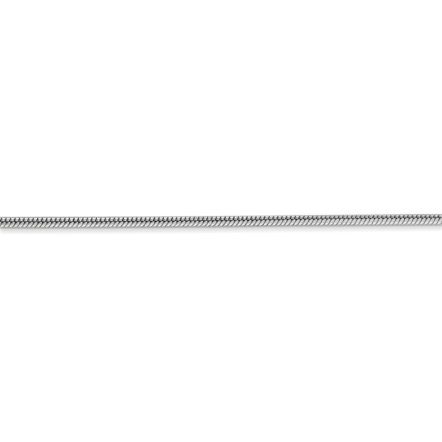 Cadena de serpiente redonda de 14 k WG de 1,6 mm