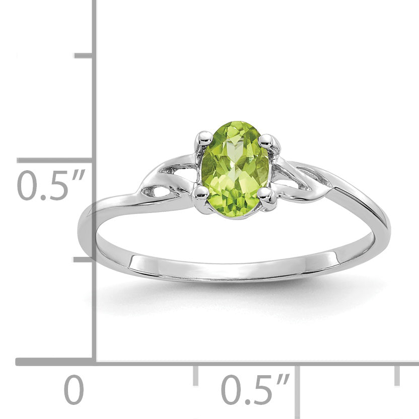 Anillo de Peridoto - Piedra de Nacimiento en Oro de 14k