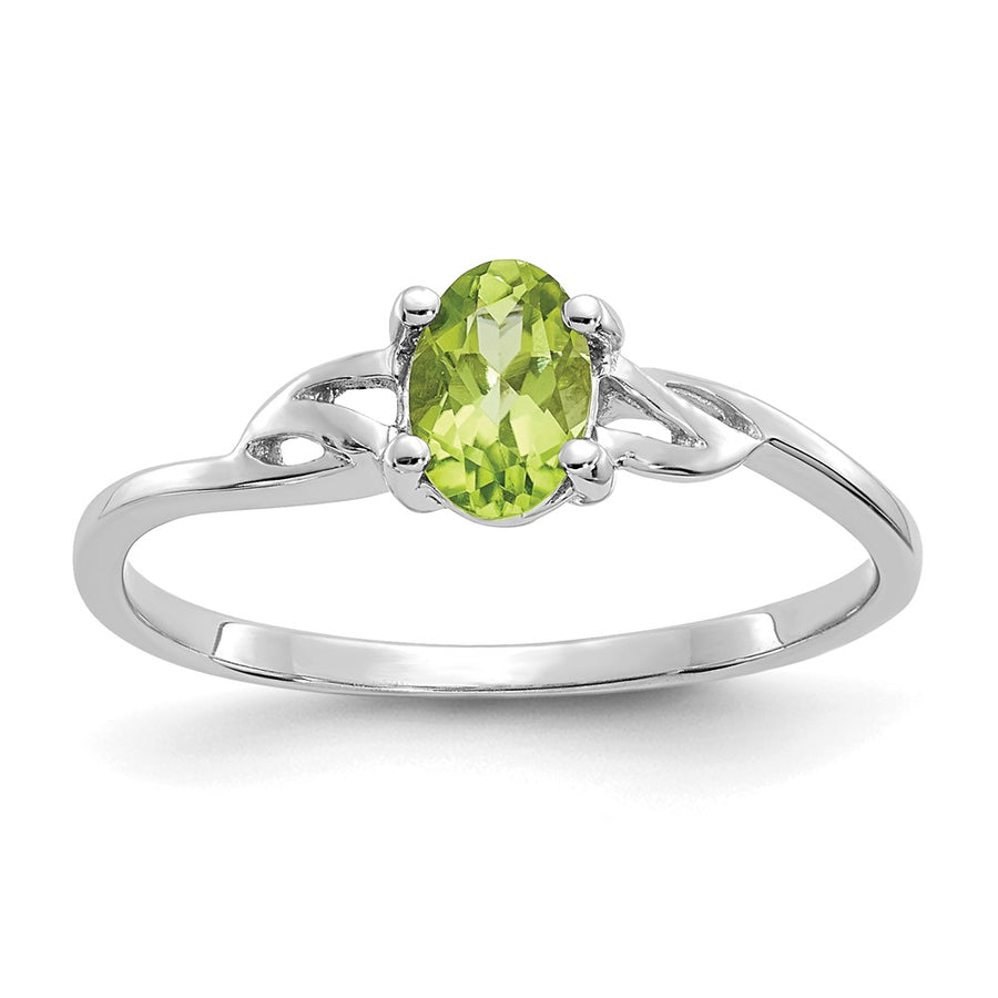 Anillo de Peridoto - Piedra de Nacimiento en Oro de 14k