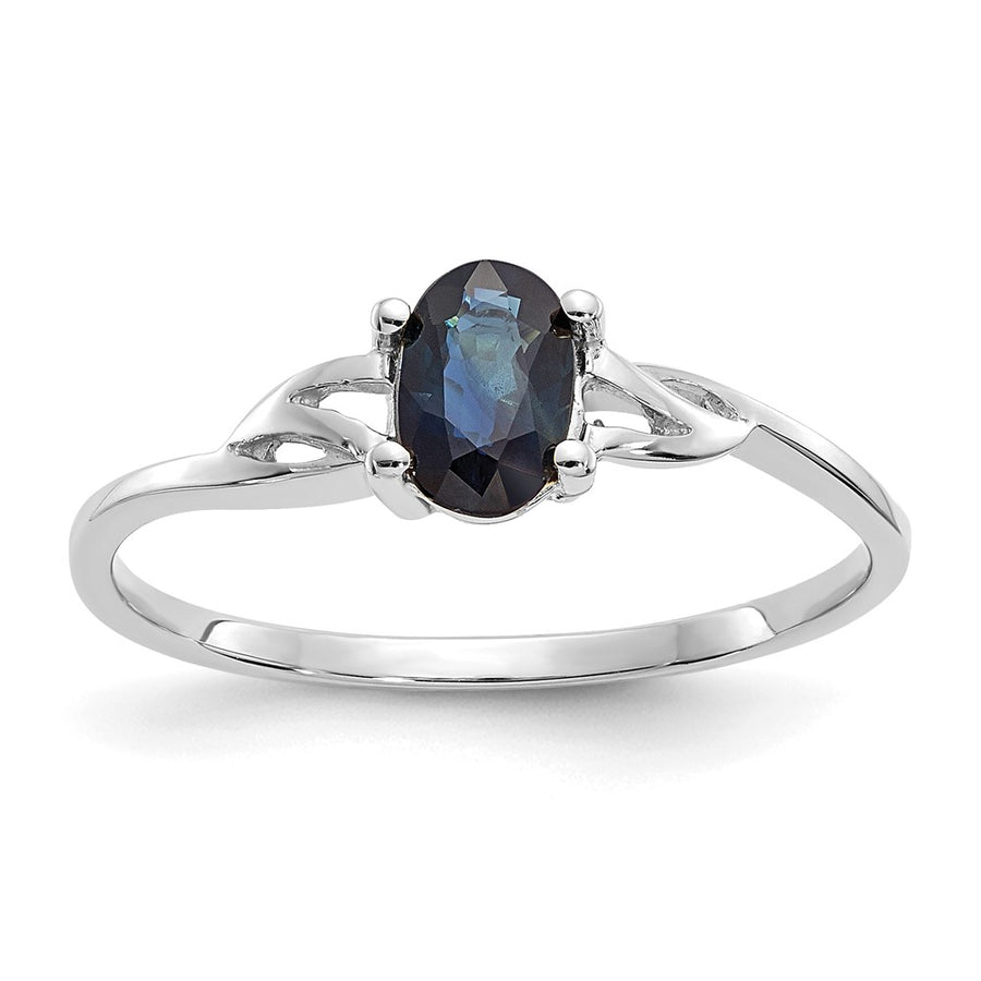 Anillo de Oro de 14k con Zafiro como Piedra de Nacimiento