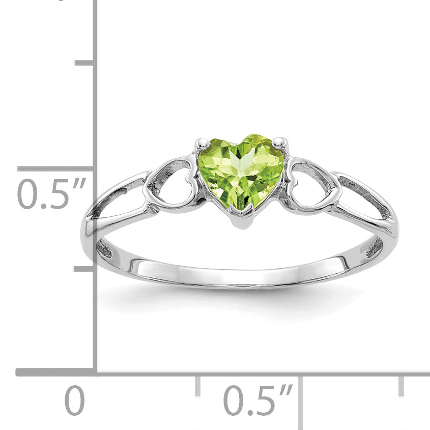 Anillo de Peridoto - Piedra de Nacimiento en Oro de 14k